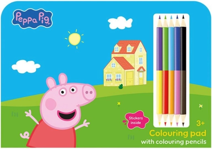 Peppa Pig Colored Pencil Drawing Set
