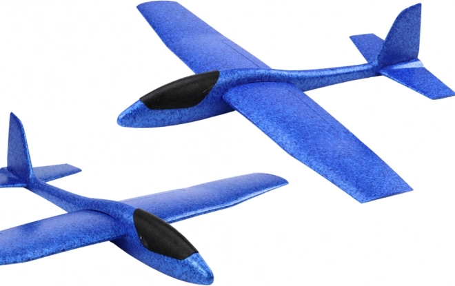 Veliko modro polistirensko jadralno letalo 68 cm