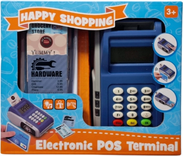 Children’s POS payment terminal with card and receipts