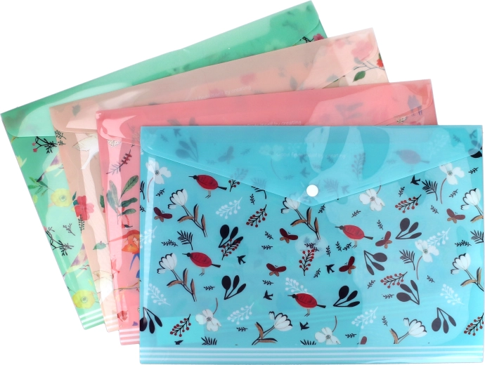 Mapa z gumbom 26 × 36 cm Cvetje