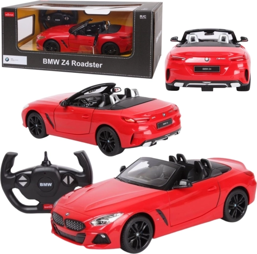 Avtomobil BMW Z4 Roadster Rastar z daljinskim upravljanjem, merilo 1:14, rdeč