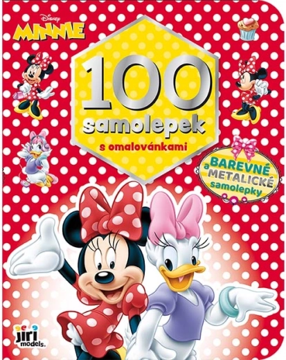 Pobarvanke Minnie s 100 nalepkami