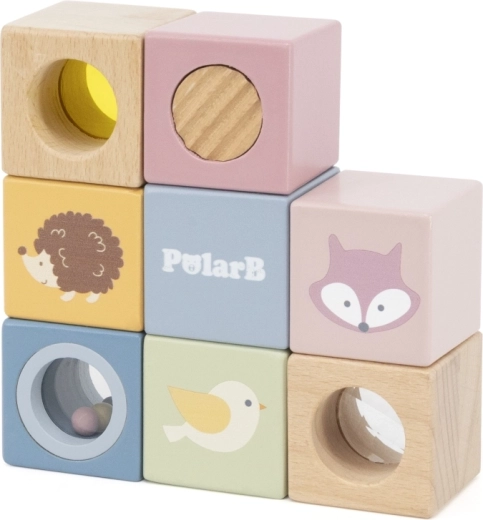 Pastelni leseni komplet PolarB