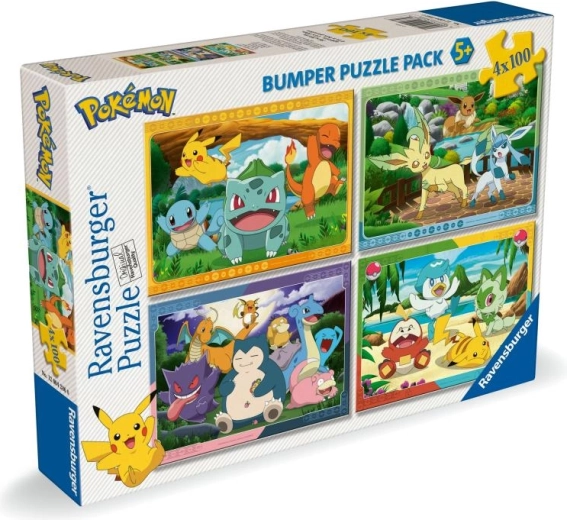 Ravensburger sestavljanka Pokémon 4×100 kosov