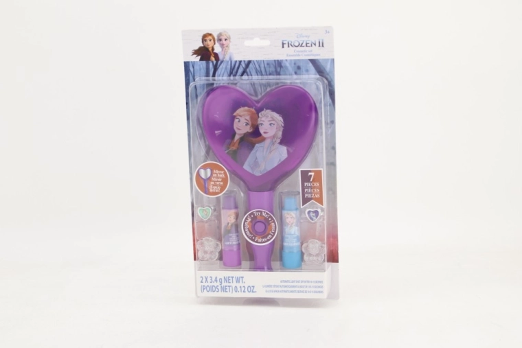 kozmetični komplet z osvetljenim ogledalcem ledeno kraljestvo