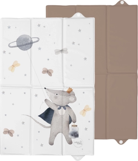Ceba Baby potovalna previjalna podloga basic cosmic mouse 60 × 40 cm
