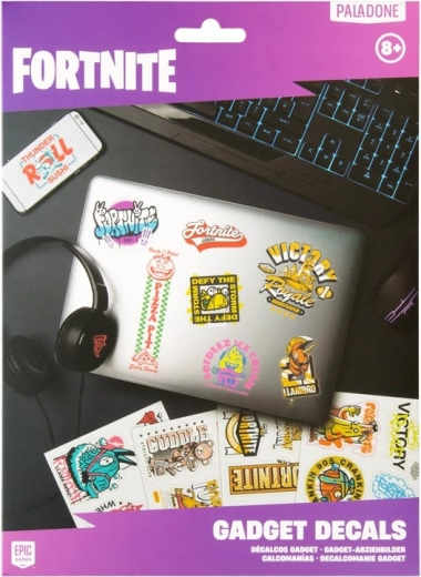 Fortnite tehnične nalepke – set 4 listov