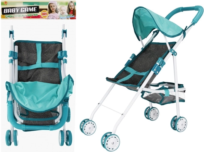 Blue doll stroller - 1 piece