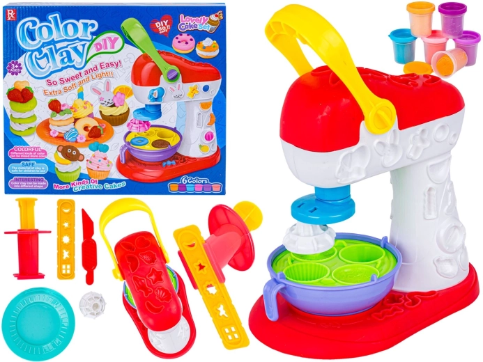 Cookie and tartlet making set from modeling clay with accessories