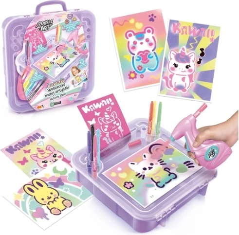 EPEE Projekt Art kovček za male umetnice kawaii z elektronskim airbrushem