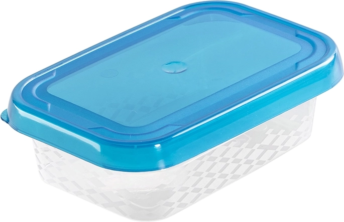 Blue Box pravokotna posoda za živila 0,1 l modra