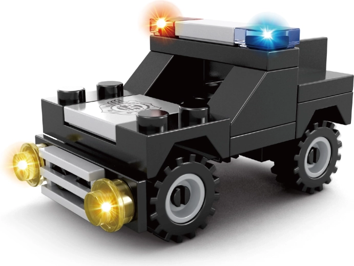 Združljiva sestavljanka BLOXO policijski avto, 31 delov