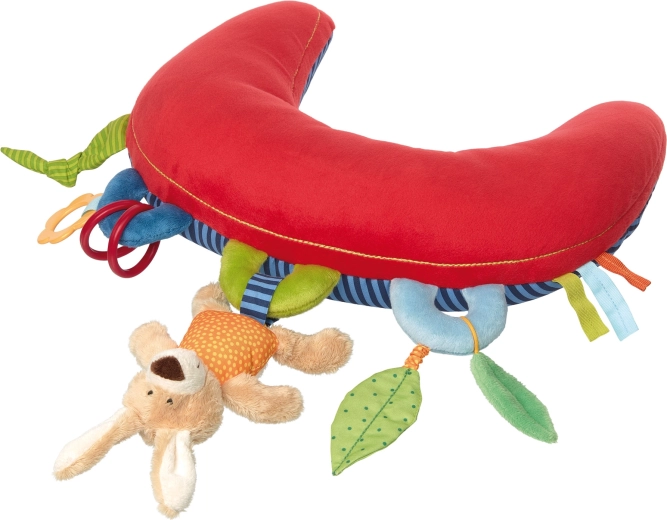 Sigikid blazinica za trebušček z aktivnostmi in ropotuljico 37 cm