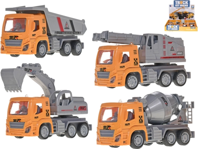Gradbena vozila 13 cm z vzvratnim pogonom – set 8 kosov