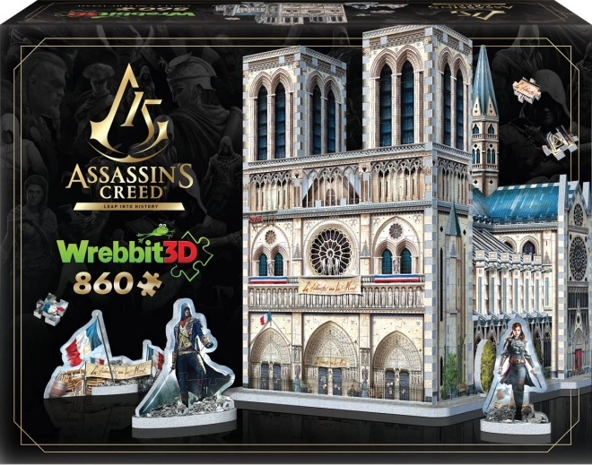 3D sestavljanka Assassin's Creed Unity: Katedrala Notre-Dame 860 kosov