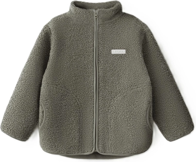 LEOKID flis jakna Theo, vetiver zelena, vel. 86