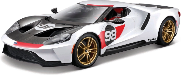 Maisto Ford GT Heritage 2021 bel model avtomobila 1:18