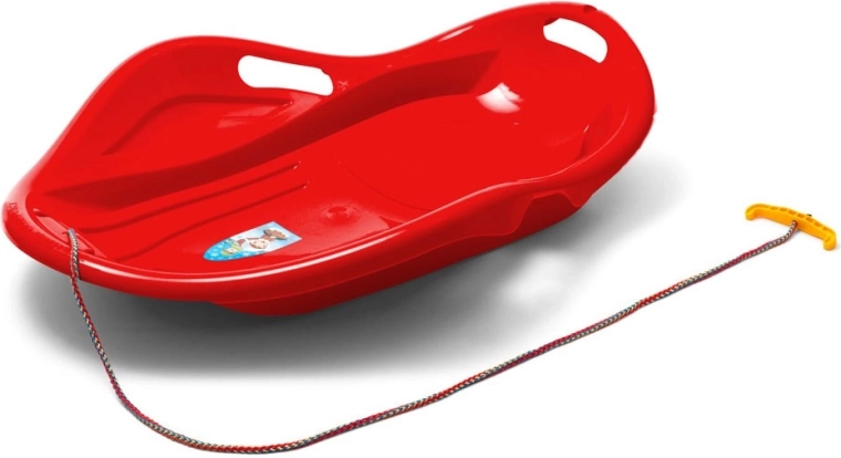 Otroški sani drsnik školjka Baby Mix Premium Komfort 80 cm rdeč