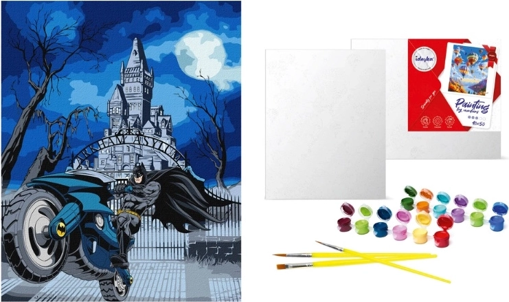 Slikanje po številkah Batman na Batciklu 40 × 50 cm