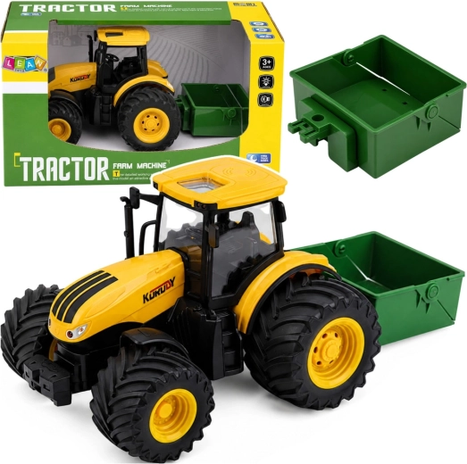 Kmetijski traktor z trosilnikom gnojila 1:24 z lučmi in zvoki