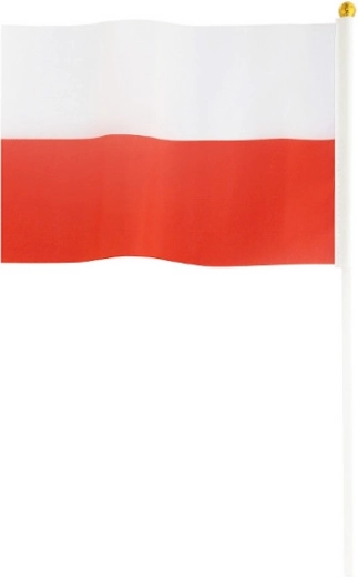 Poljska zastava na palčki 20 × 30 cm – 10 kosov