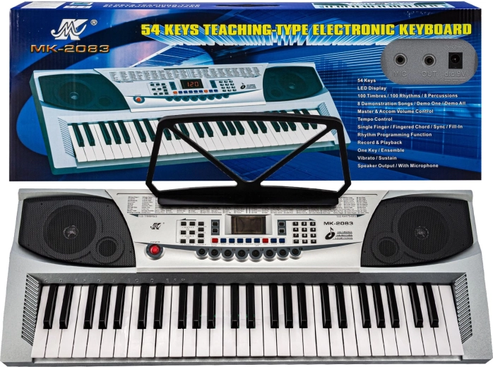 Otroški elektronski klaviatur s 54 tipkami, 100 ritmi in mikrofonom