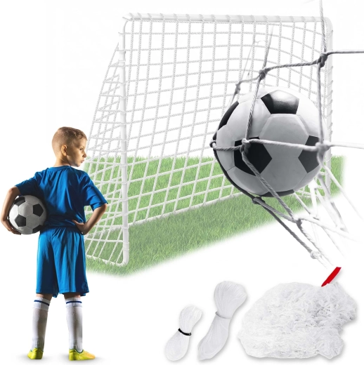 Neo-Sport močna mreža za nogometni gol 300 × 200 × 90 cm