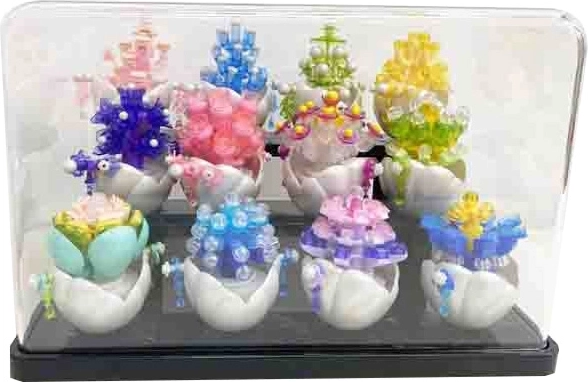 Florist prozorna razstavna škatla za mini gradbene komplete - 1 kos