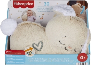 Fisher-Price pomirjujoči plišasti zajček z glasbo