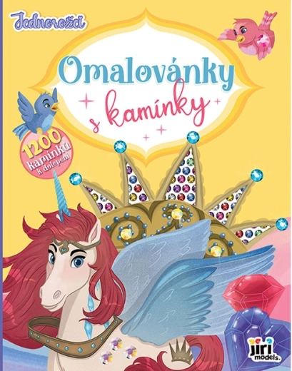 Pobarvanka z bleščicami Samorogi