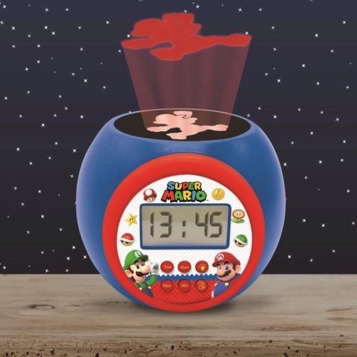 Projector with Super Mario theme