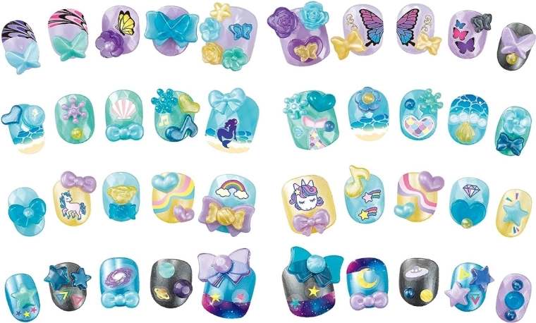 3D decorations and themed nail stickers