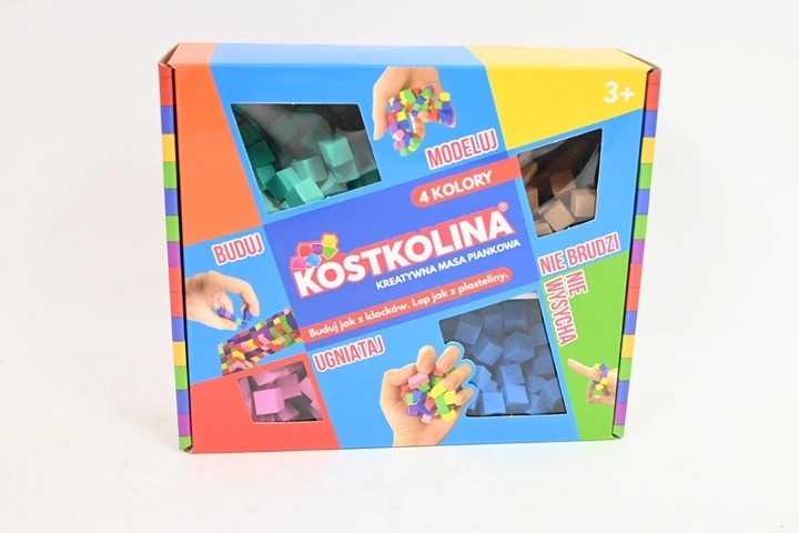 Kostkolina modra – modelirna masa, 4 barve