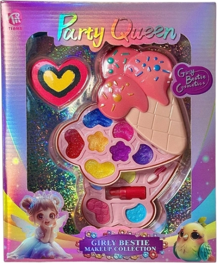 Creative Doll Makeup Set in an Ice Cream-Shaped Palette