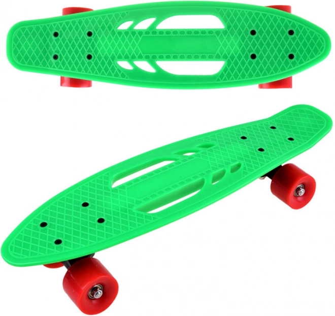 Otroški penny skateboard z nosilnimi izrezi do 50 kg – Zelena