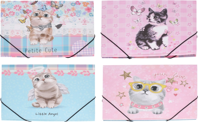 Elastic Folder Cat 31.4 × 23.5 cm