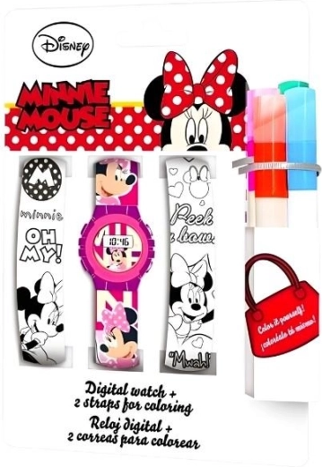 Euroswan komplet digitalne ure in paščkov za barvanje Minnie