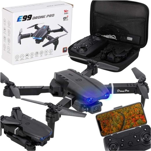 Daljinsko vodeni dron E99 Pro z dvema kamerama 720p in etuijem
