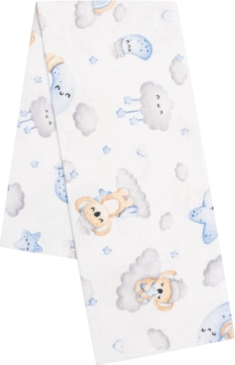 Flanelasta plenička s potiskom New Baby koala modra