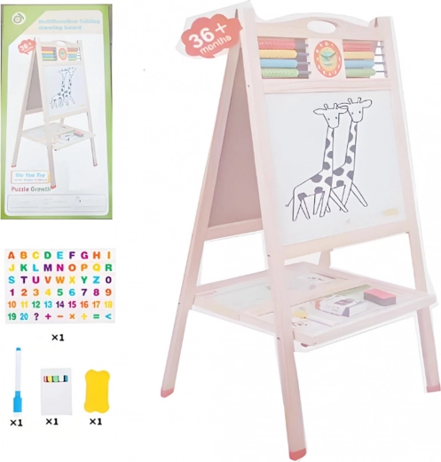 Lesena dvostranska tabla z abakom in dodatki