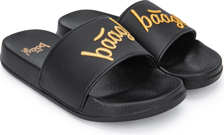 Baagl slides logo gold
