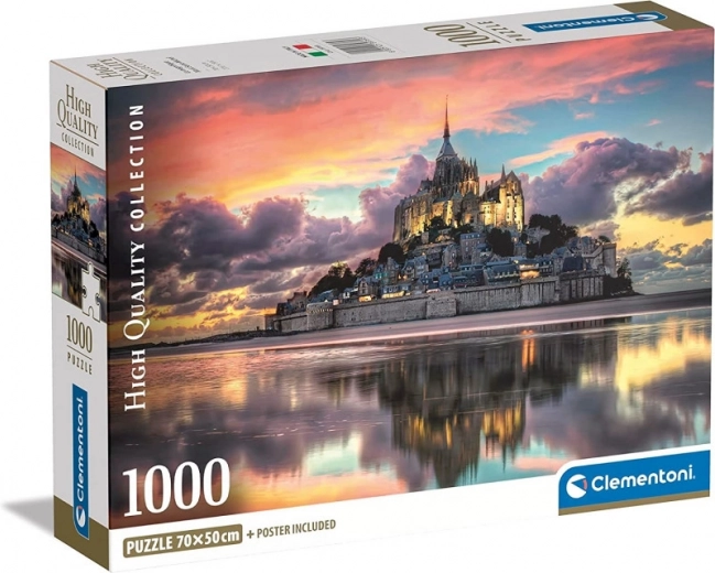 Sestavljanka 1000 koščkov Compact Le Magnifique Mont Saint-Michel