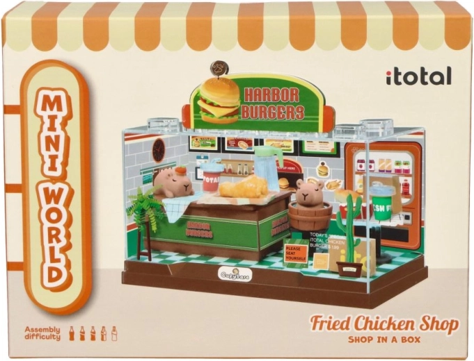 i-Total mini restavracija z burgerji – unikatna DIY diorama