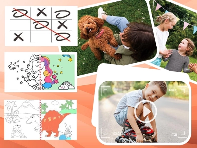 Fotografije, 1080P video in zabavne igre