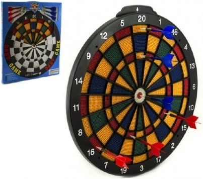 Tarča za pikado 40 cm s 6 puščicami