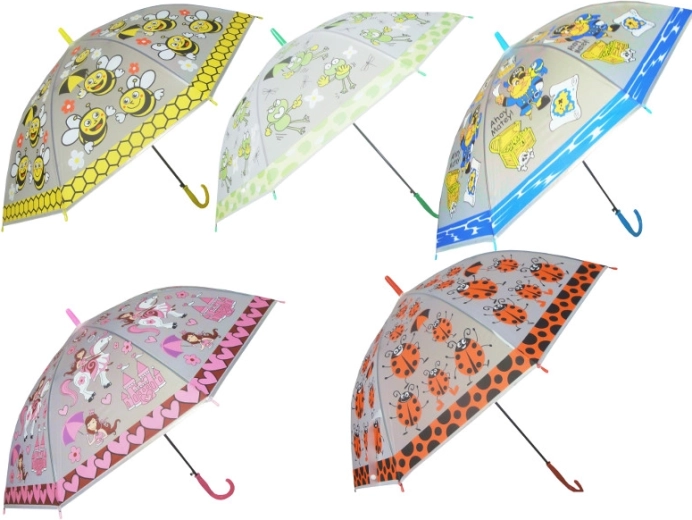 Otroški samodejni dežnik Swede z barvnim motivom