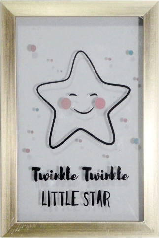 Slika z zvezdico v okvirju 20 × 30 cm