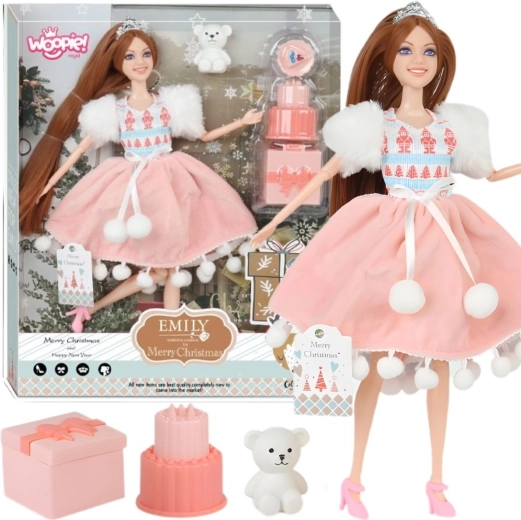 Woopie Royal punčka Emi, rojstnodnevna princesa z medvedkom