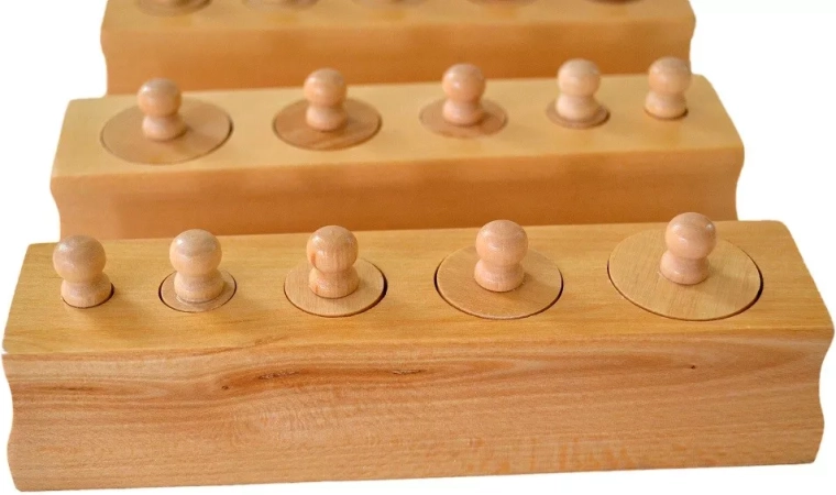Sensory learning according to Montessori