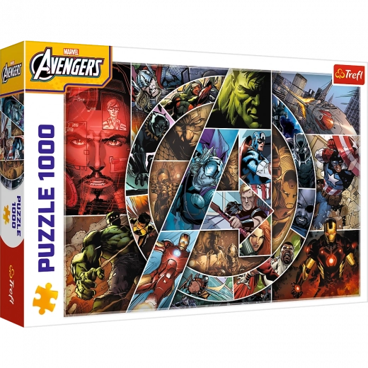 puzzle 1000 koščkov - Marvel Avengers junaki